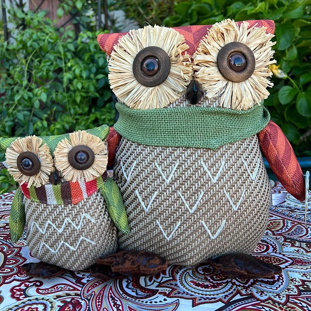 🍁 New Owl Family Fall Accent / Door Stopper 🍁 - Picture 6 of 17